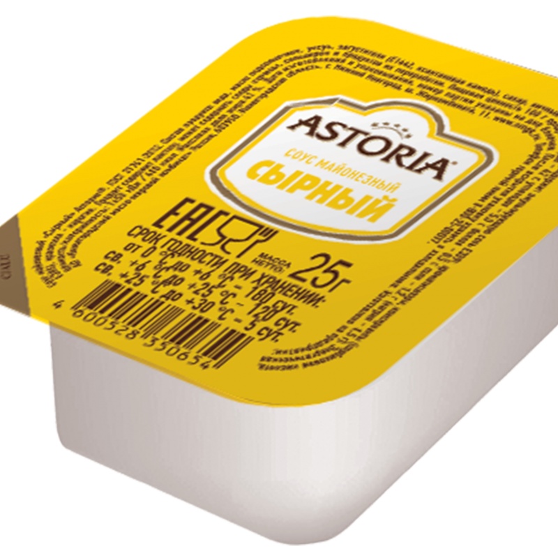 Соус майонезный «Сырный» АSTORIA 42%, 25 гр фото